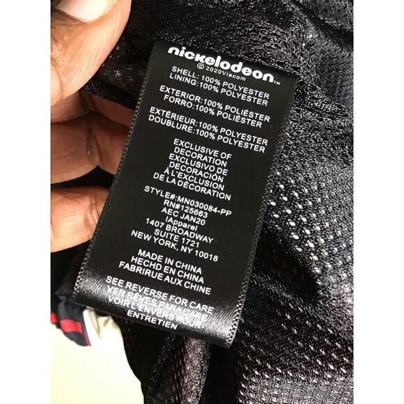 Members Only x Nickelodeon Collab Mens Windbreaker Hood Jacket  Sz.Lrg (Flaws) - Picture 8 of 10